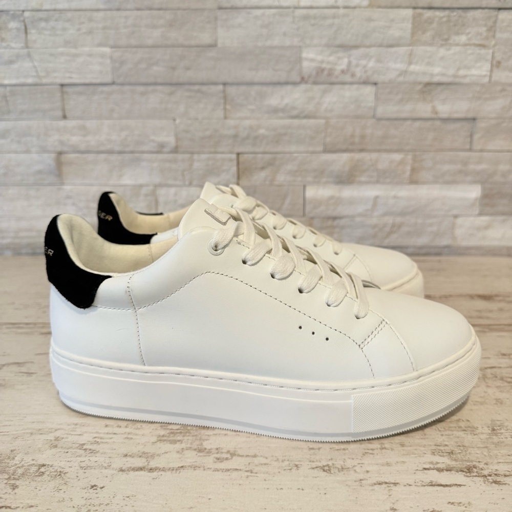 Kurt Geiger Laney Women’s White Leather Platform Sneaker Size 39EU/8-8.5US NEW - Picture 4 of 14